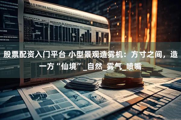 股票配资入门平台 小型景观造雾机：方寸之间，造一方“仙境”_自然_雾气_喷嘴