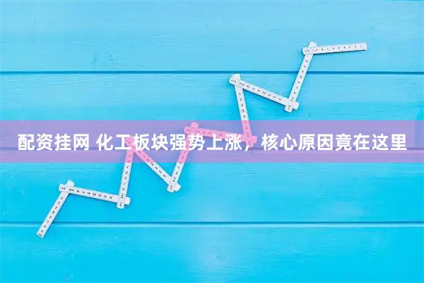配资挂网 化工板块强势上涨，核心原因竟在这里
